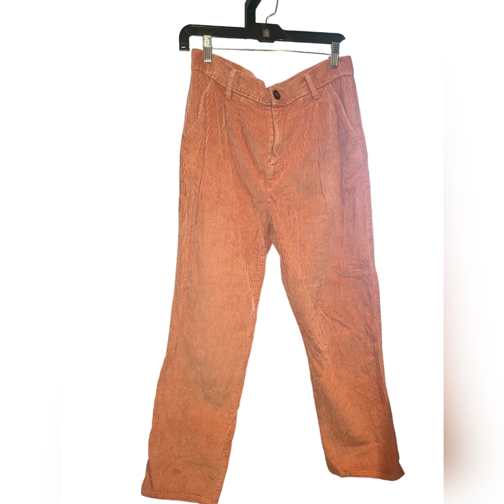 Urban Outfitters “Urban Renewal” Corduroy Straight Leg Salmon Color Sz M